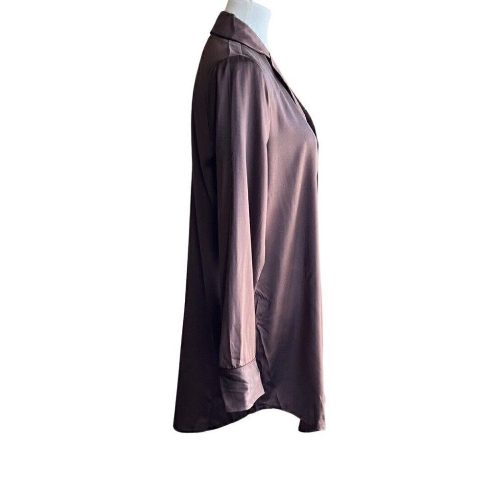Skims Stretch Silk Button-up Night Dress COACO Size XXS - Picture 3 of 10